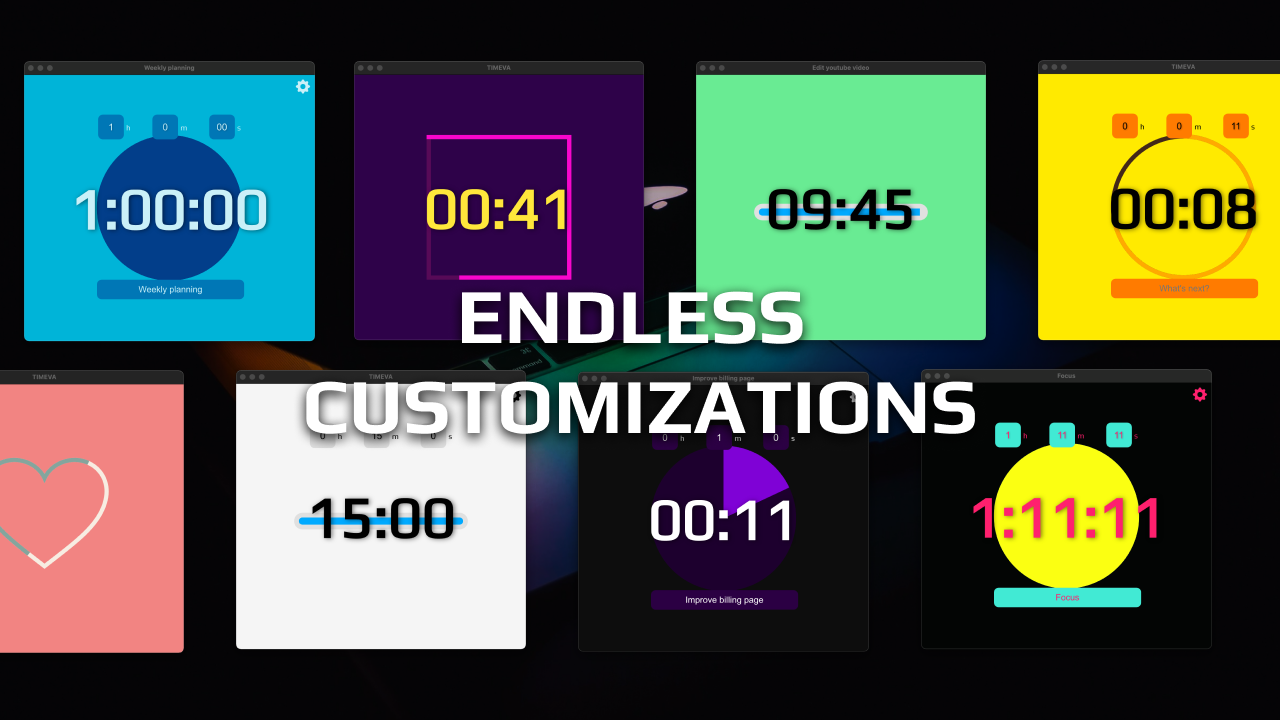Timeva timer app has endless customizations