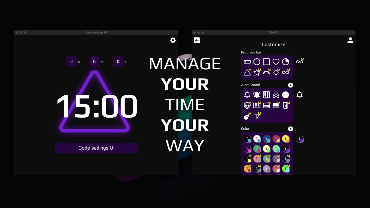 Timeva timer app has endless customizations