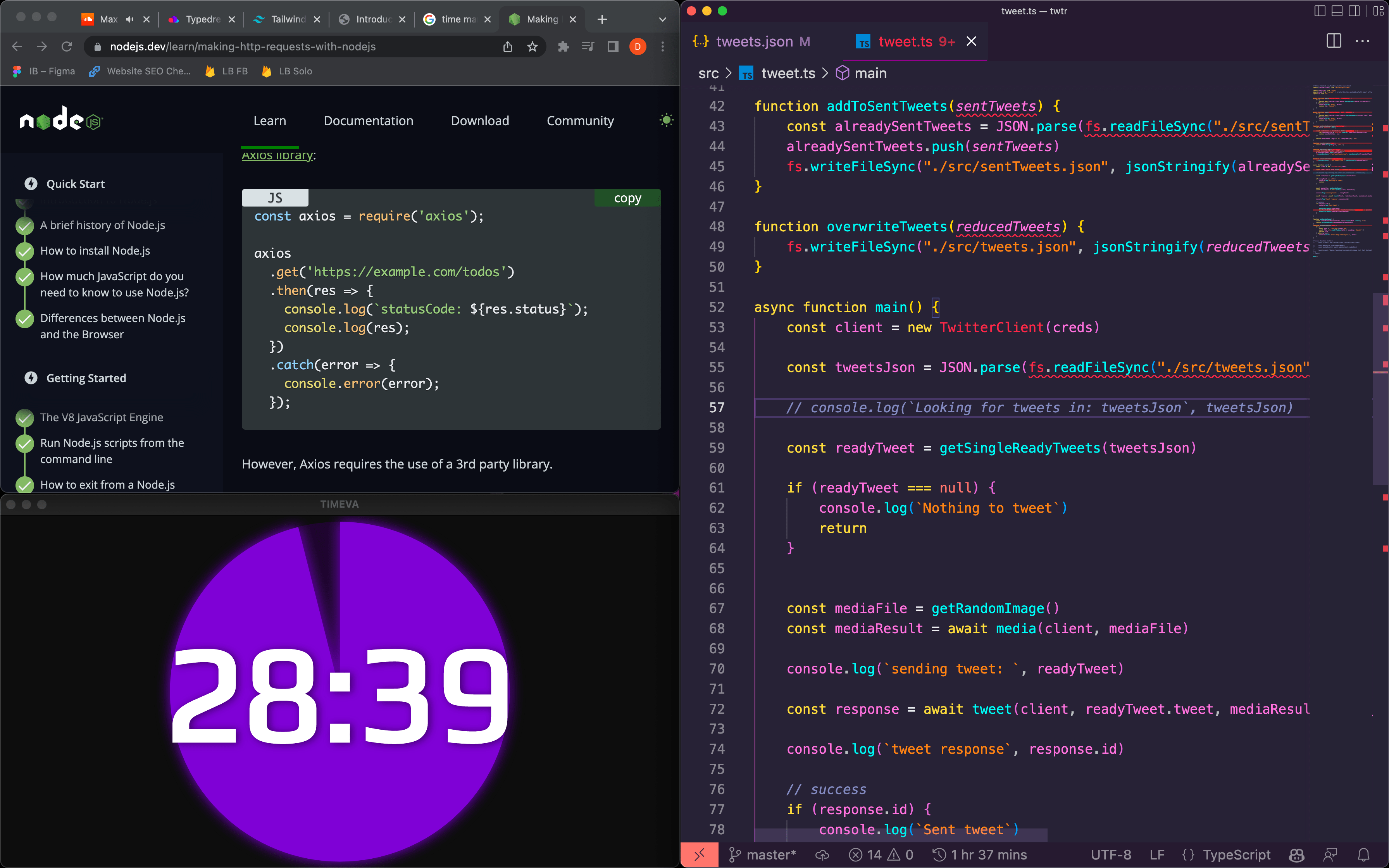 Coding with timeva