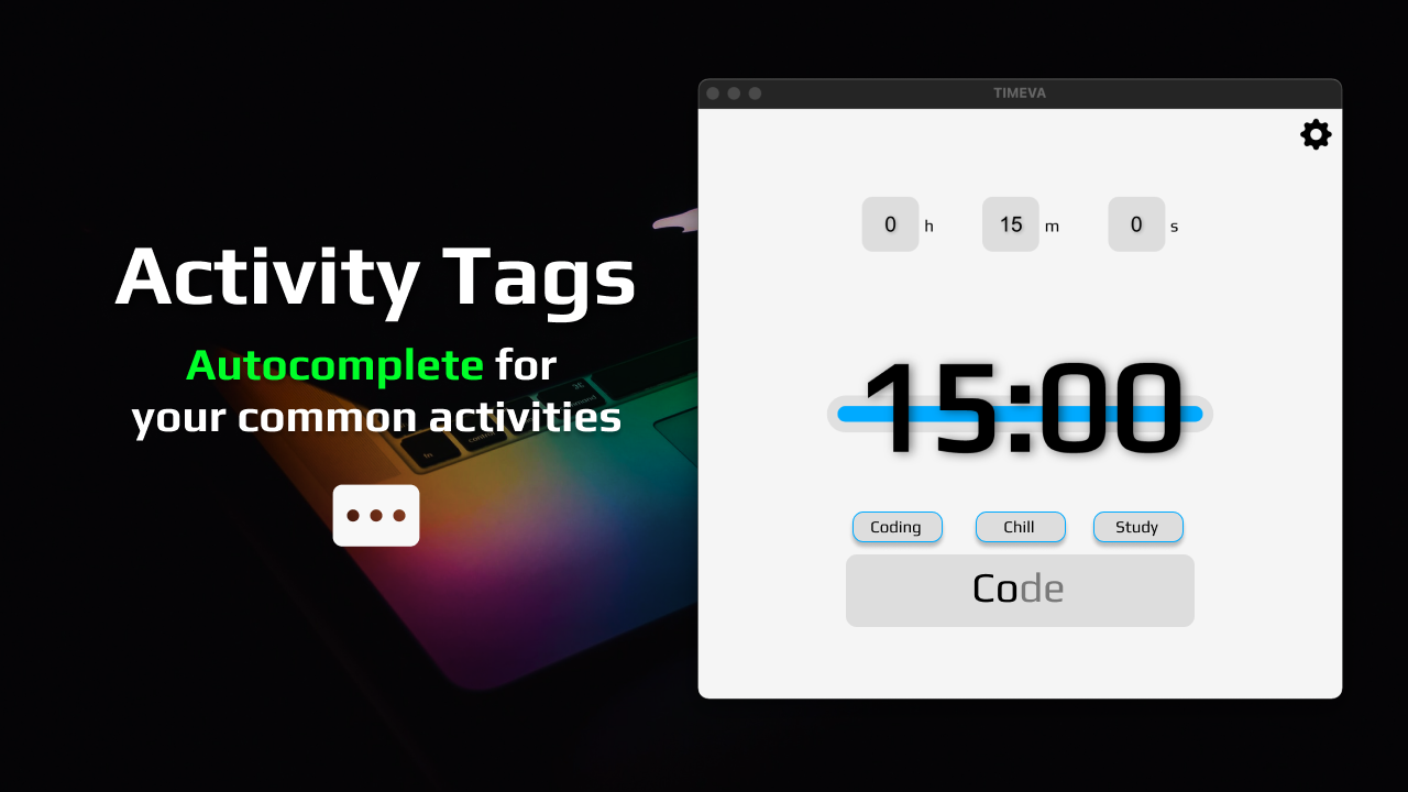 Timeva activity tags feature